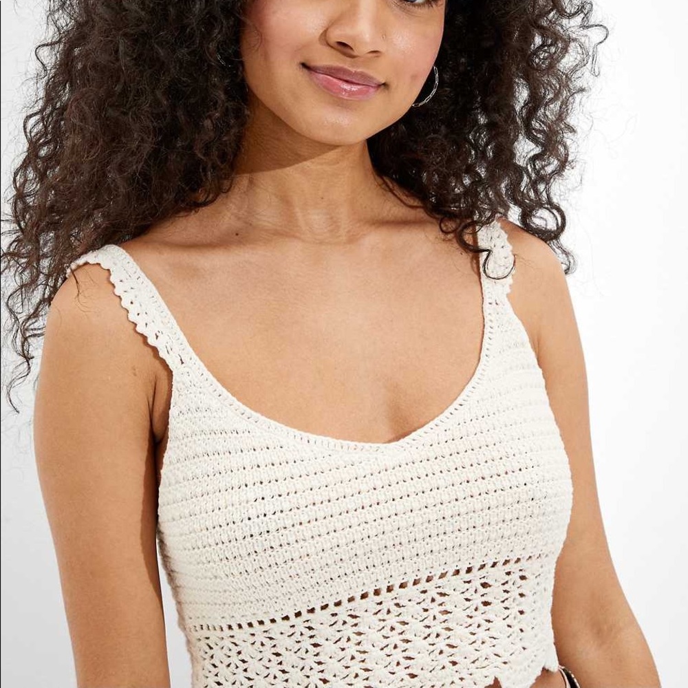 American Eagle Crochet Top